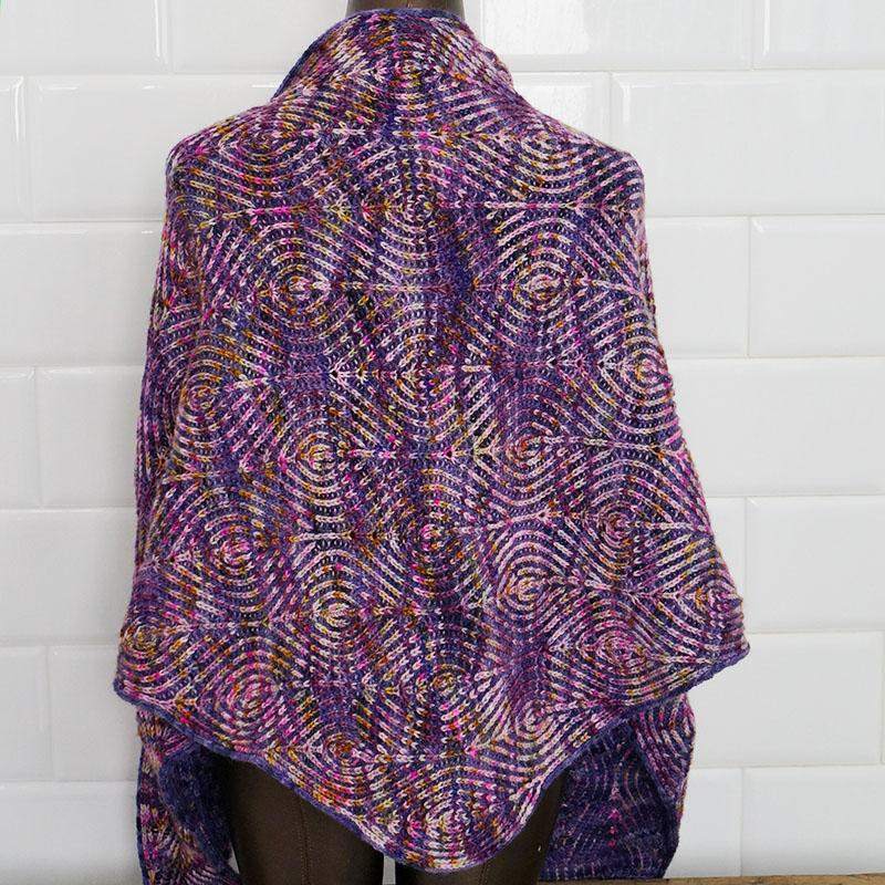 Myriad Brioche Shawl Knitting Pattern - Infinite Twist