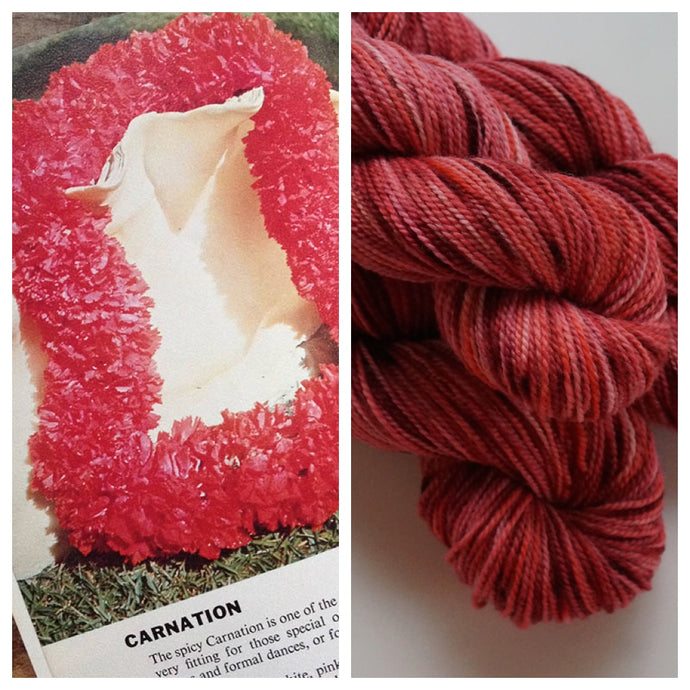 hawaiian flower postcard: carnation