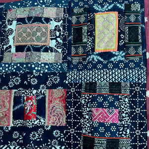 Wall Quilt with Vintage Embroidery