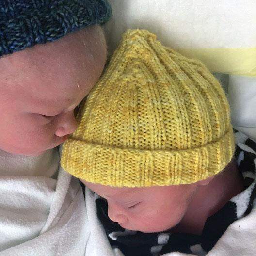Baby fisherman's cap on baby :-)