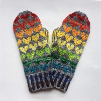 Love Still Wins Mittens Free Knitting Pattern - Infinite Twist